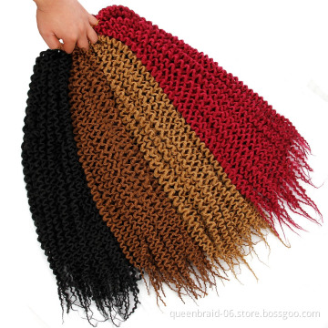 Synthetic Ombre Braiding Hair Extensions Water Wave Crochet Blonde Hair Bundles passion twist hair